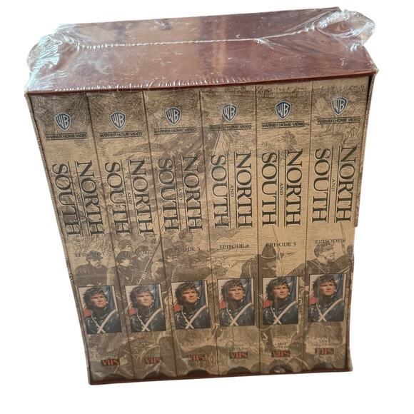 North And South 1985 TV Civil War Series Six-VHS Set 1993 Warner Home Video New - Picture 2 of 7